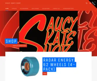 Saucyskateshop.com(Best roller skate shop that cater to the rink) Screenshot