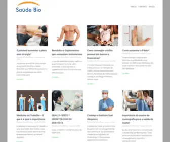 Saudebio.com.br(Saúde Bio) Screenshot