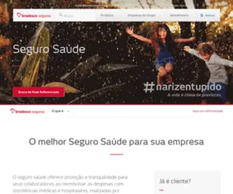 Saudebradesco.com.br(Plano de Saúde para Empresas) Screenshot