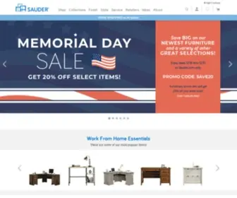 Sauder.com(Sauder Furniture) Screenshot