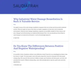 Saudiafrah.com(Recovering From Disaster) Screenshot