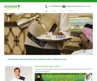 Saudiarabiauniforms.com(SAUDIARABIA UNIFORMS Suppliers & Manufacturers KSA) Screenshot