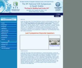 Saudigis.org(National GIS Symposium) Screenshot