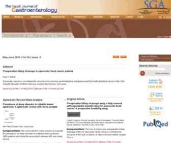 Saudijgastro.com(Saudi Journal of Gastroenterology (SJG)) Screenshot