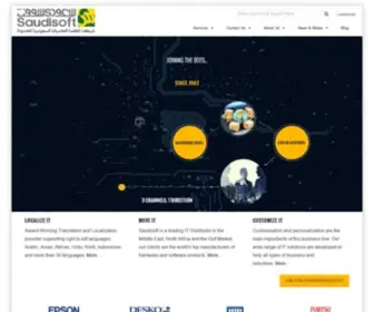 Saudisoft.com(Joining the Dots since 1983 by helping our clients go global through our international services) Screenshot