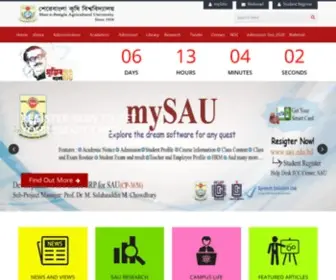 Sau.edu.bd(Bangla Agricultural University) Screenshot