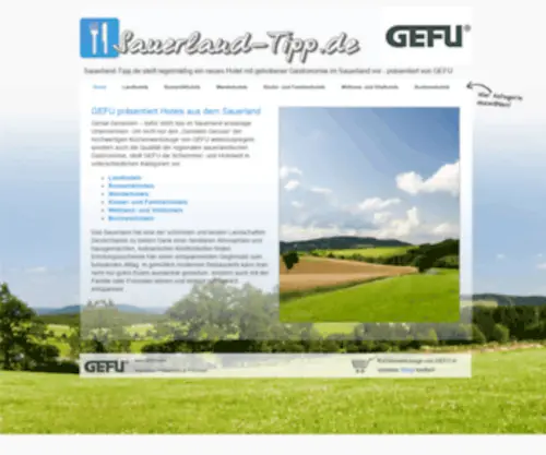 Sauerland-Tipp.de(Präsentiert von GEFU) Screenshot