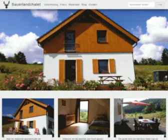 Sauerlandchalet.nl(Vrijstaand vakantiechalet) Screenshot