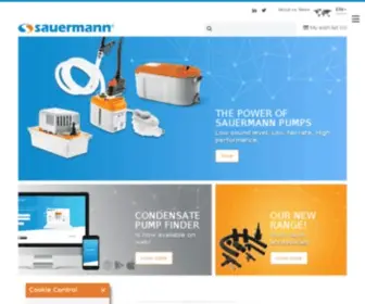 Sauermanngroup.com(Manufacturer of Condensate Pumps and Measuring Instruments) Screenshot