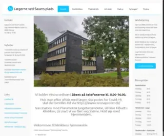 Sauersplads.dk(Lægerne ved Sauers plads) Screenshot