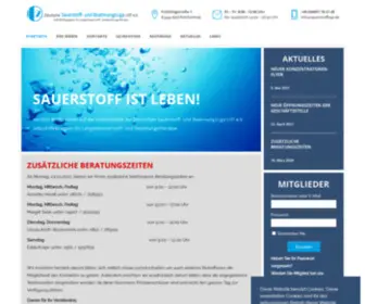 Sauerstoffliga.de(Startseite) Screenshot