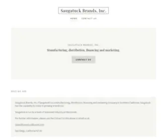 Saugatuckbrands.com(Saugatuck Brands Inc) Screenshot