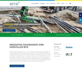 Saugbagger.com(MTS Suction Excavators and Systems) Screenshot