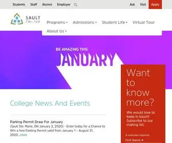Saultcollege.ca(Sault College. Find your real you. Sault College) Screenshot