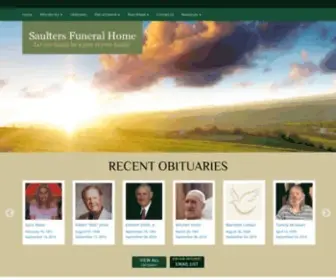 Saultersmoorefuneralhome.com(Saulters-Moore Funeral Home) Screenshot