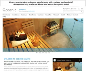 Saunabuild.com(Oceanic Saunas) Screenshot