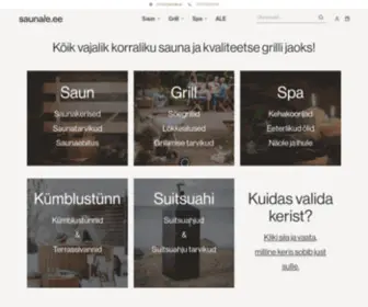 Saunale.ee(Koondame kokku kõik vajaliku sauna jaoks) Screenshot