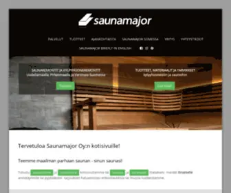 Saunamajor.fi(Saunamajor Oy) Screenshot