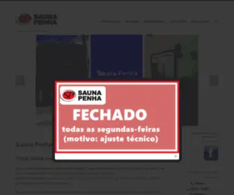 Saunapenha.com.br(Venha tomar Sauna e se divertir) Screenshot