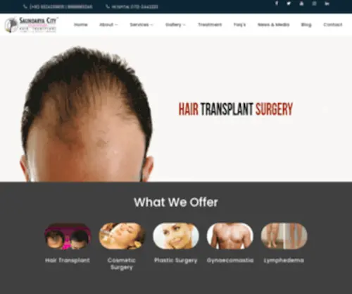 Saundaryacity.com(Best Hair Transplant Clinic In Nagpur) Screenshot