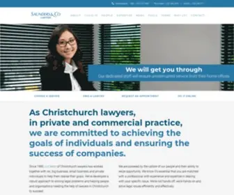 Saunders.co.nz(Christchurch Lawyers) Screenshot