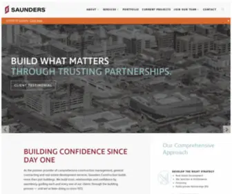 Saundersci.com(Denver-Based Construction Company) Screenshot