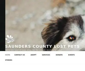 Saunderscountylostpets.com(SAUNDERS COUNTY LOST PETS) Screenshot