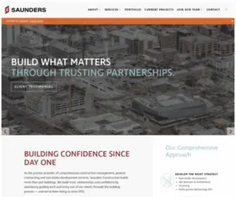Saundersinc.com(Denver-Based Construction Company) Screenshot