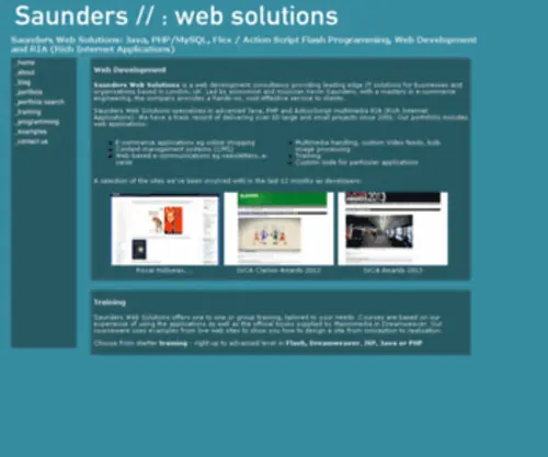 Saunderswebsolutions.com(Saunders Web Solutions) Screenshot