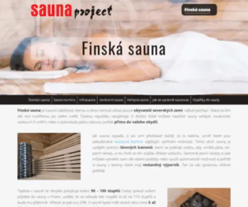 Sauny-Sauna.cz(Finská) Screenshot