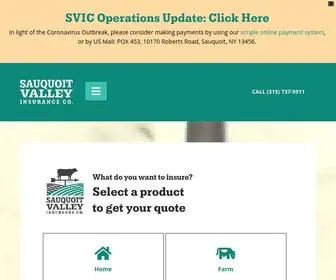 Sauquoitvalleyinsurance.com(Sauquoit Valley Insurance Co) Screenshot