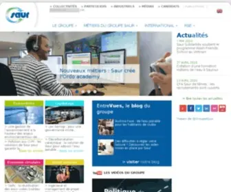 Saur.com(L'entreprise dédiée aux services de l'eau) Screenshot