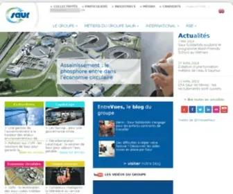 Saur.fr(L'entreprise dédiée aux services de l'eau) Screenshot