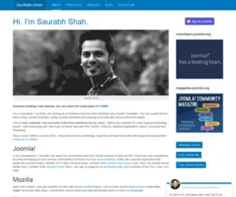 Saurabhshah.me(Saurabh shah) Screenshot