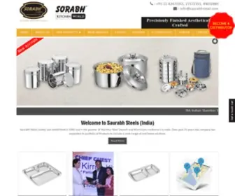Saurabhsteel.com(Saurabh Steels (india)) Screenshot