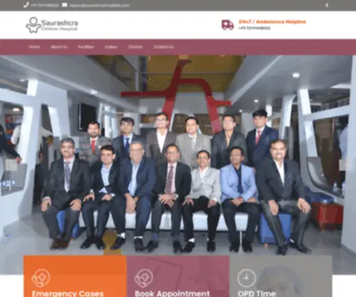 Saurashtrahospitals.com(Saurashtra Hospital) Screenshot