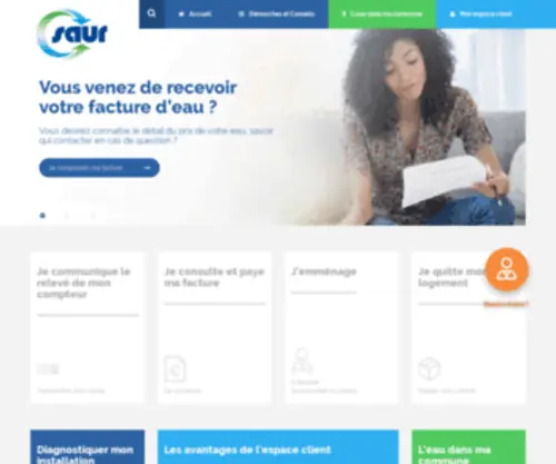 Saurclient.fr(Saur Service Client) Screenshot