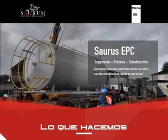 Saurusecuador.com.ec(Construccion y Diseno Industrial en Ecuador) Screenshot