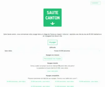 Sautecanton.fr(Un jeu géographique dans les communes de France où vous serez lâché) Screenshot