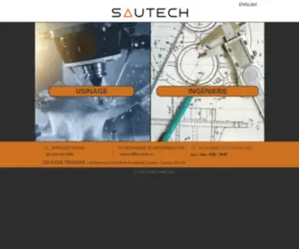 Sautech.ca(Sautech Usinage) Screenshot