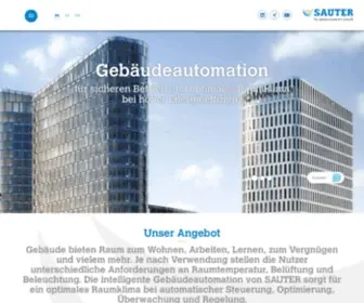 Sauter-Controls.com(Gebäudeautomation) Screenshot