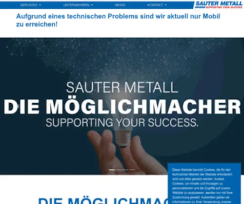 Sauter-Metall.com(SAUTER METALL GmbH) Screenshot