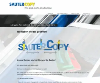 Sautercopy.ch(COPY, PLOT, PRINT Wir sind mehr als drucken) Screenshot