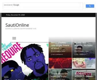 Sautionline.com(Nigeria's leading entertainment site) Screenshot