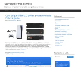 Sauvegarde-Donnees.com(Sauvegarder) Screenshot