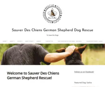 Sauverdeschiens.org(To Save the Dogs) Screenshot