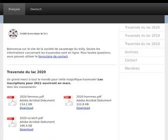 Sauvetagevully.ch(Sauvetage du Vully) Screenshot