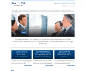 Sav-Fsa.ch(Schweizerischer Anwaltsverband) Screenshot
