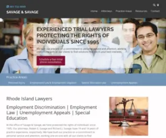 Savageandsavage.com(Warwick Employment Lawyer) Screenshot