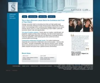 Savagelitigation.com(Litigation Services) Screenshot
